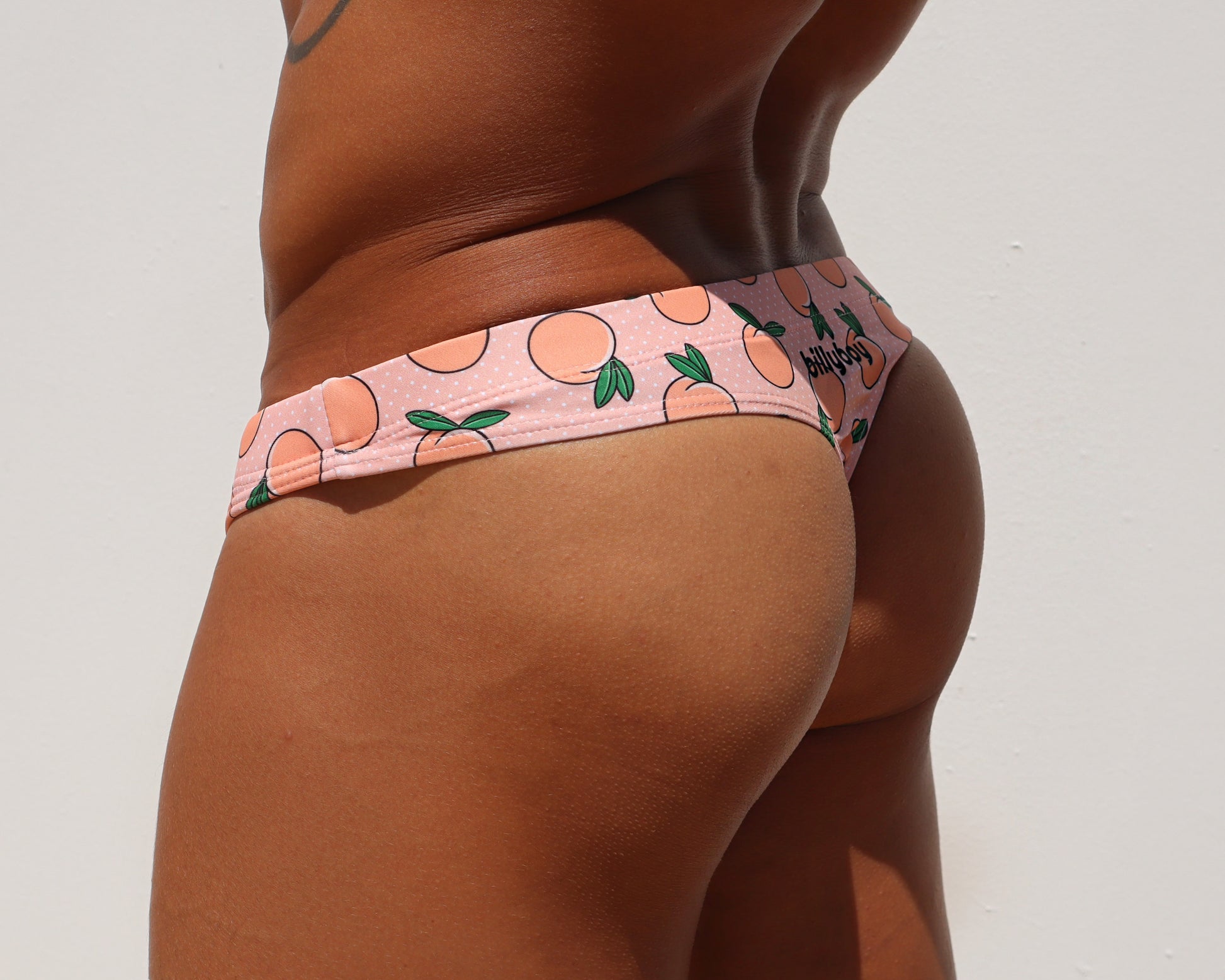Peach Swim Thong – billy boy apparel