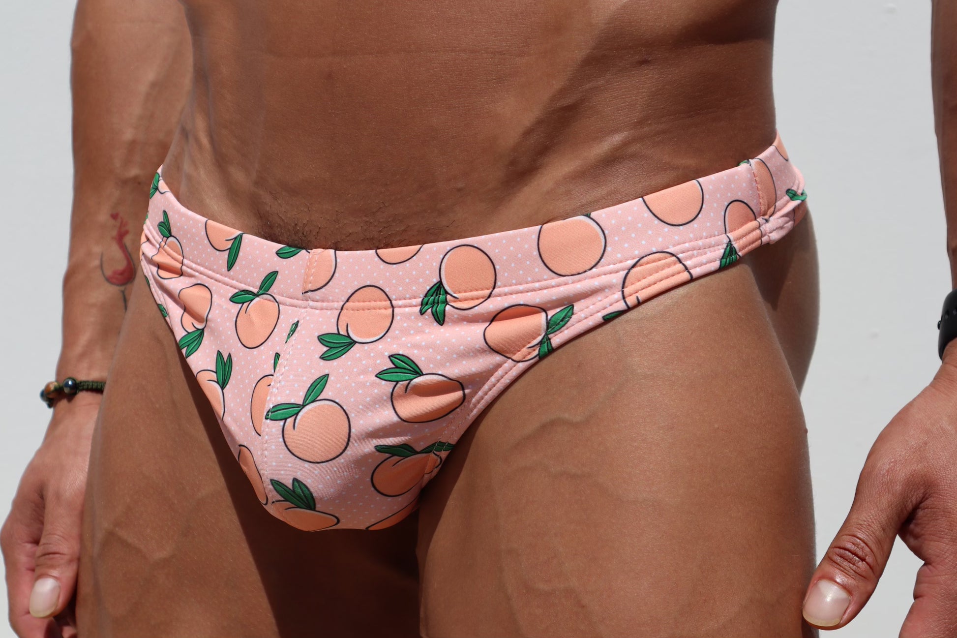 Peach Swim Thong – billy boy apparel